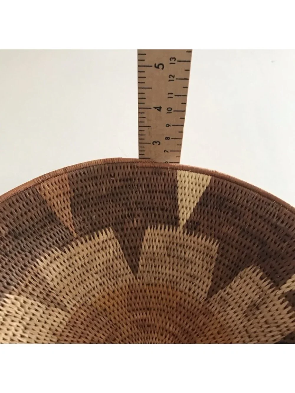 Vintage Handwoven Basket Mixed Lot Tonga Two Tone Coiled Mini Tribal Boho Native